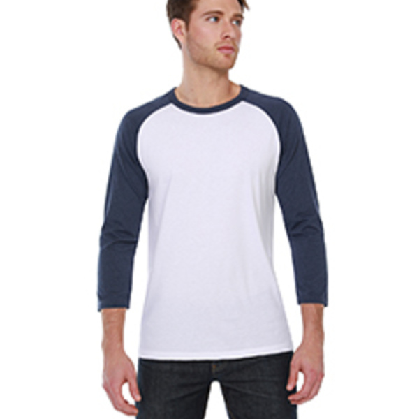 Men's CVC Three-Quarter Sleeve Raglan Thumbnail