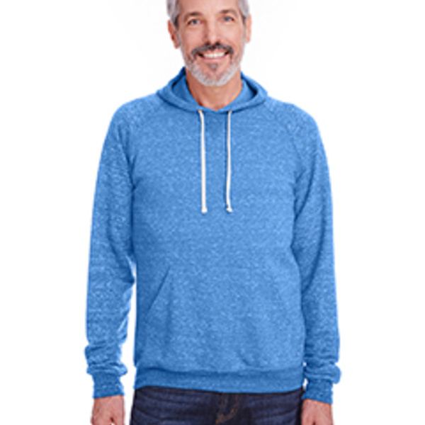 Adult Snow Heather Raglan Hooded Sweatshirt Thumbnail