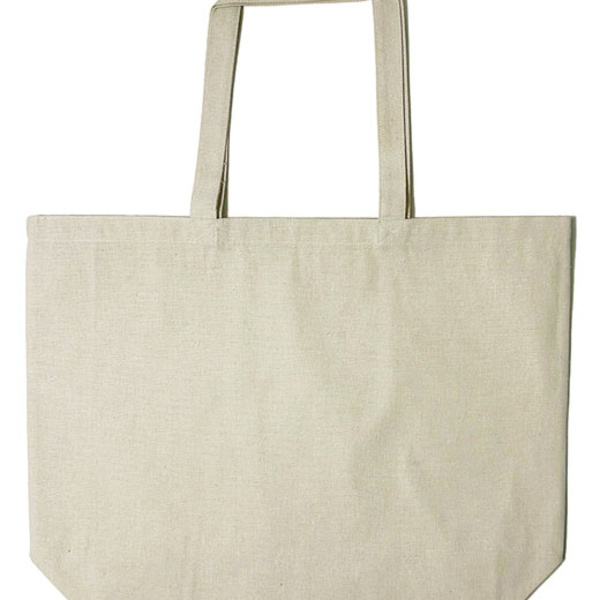 Jumbo Recycled Midweight Gusseted Canvas Tote Thumbnail