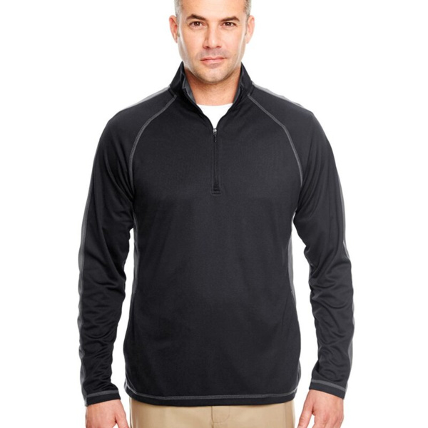 Cool & Dry Sport Quarter-Zip Pullover with Side and Sleeve Panels Thumbnail
