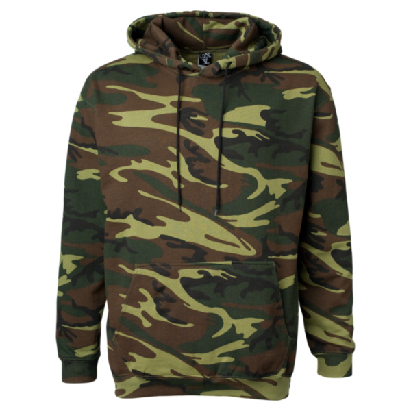Unisex Camo Fleece Hoodie Sweatshirt Thumbnail