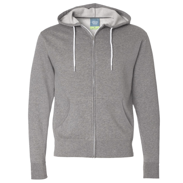 Unisex Lightweight Full-Zip Hooded Sweatshirt Thumbnail