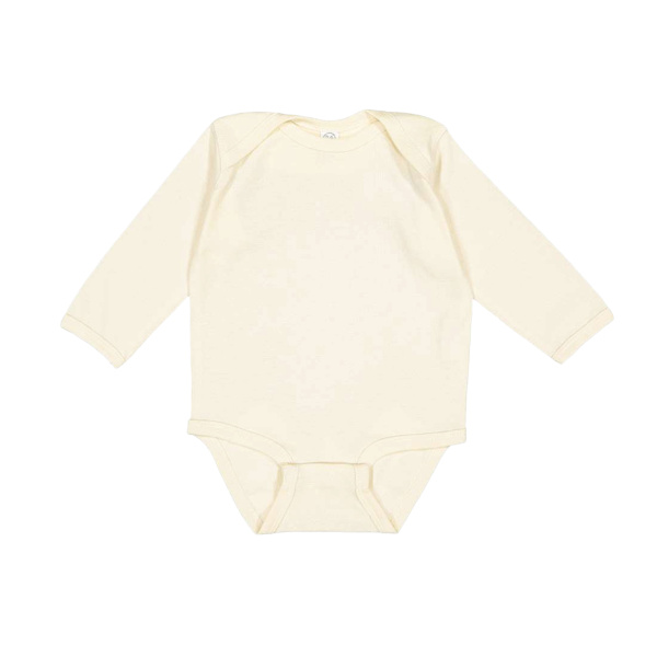 Infant Long Sleeve Baby Rib Bodysuit Thumbnail