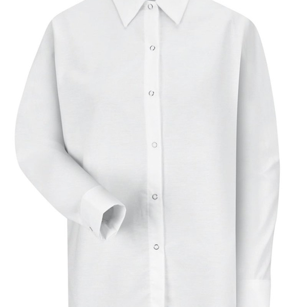 Women's Long Sleeve Specialized Pocketless Poplin Work Shirt Thumbnail