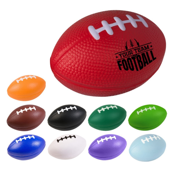 3" Football Stress Reliever – Custom Logo Squeeze Ball for Sports Events, Promotions, and Giveaways Thumbnail