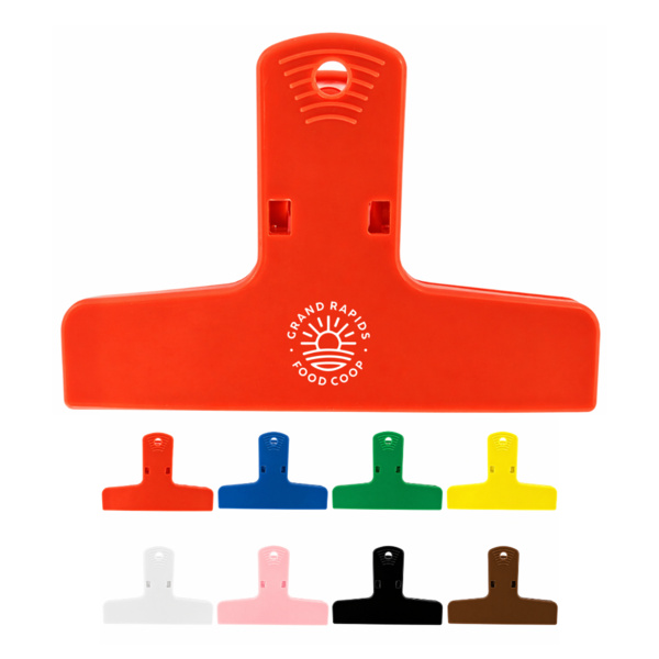 Magnetic Acrylic Chip Bag Clip – Custom Screen Printed Bag Sealer with Magnet Thumbnail