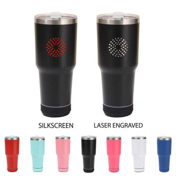 30 oz Bluetooth Speaker Tumbler – Custom Logo Stainless Steel Insulated Cup with LED Light Speaker Thumbnail