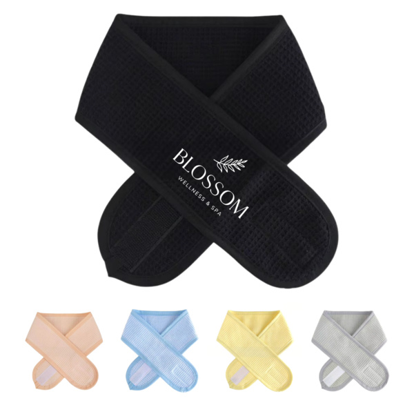 Spa Headband for Skincare & Makeup | Soft Terry Cloth Face Wash Head Wrap | Bulk Beauty & Wellness Thumbnail