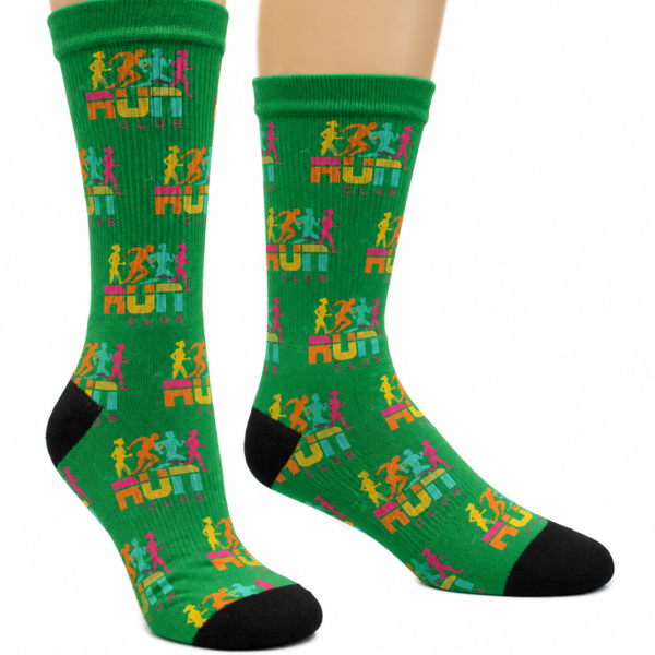 Custom Athletic Crew Socks – Full Color All Over Print Polyester Socks for Teams, Events, Bulk Thumbnail