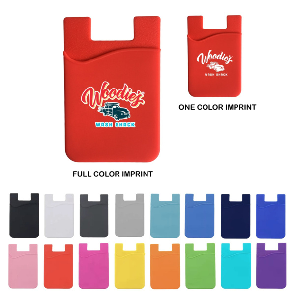 Adhesive Phone Wallet – Custom Logo Stick-On Card Holder for iPhone, Android, and Promotional Giveaw Thumbnail