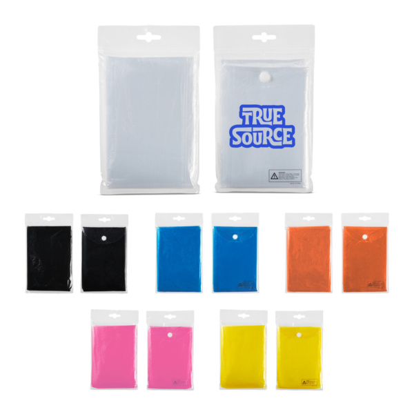 Disposable Rain Poncho with Carry Pouch | Compact Emergency Rain Protection Thumbnail