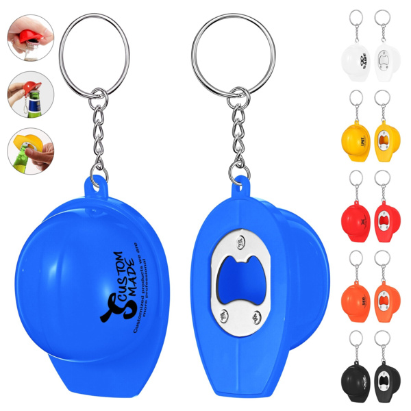 Hard Hat Bottle Opener Keychain Thumbnail