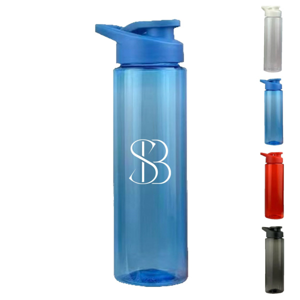 24 oz Translucent Pop Top Water Bottle Thumbnail