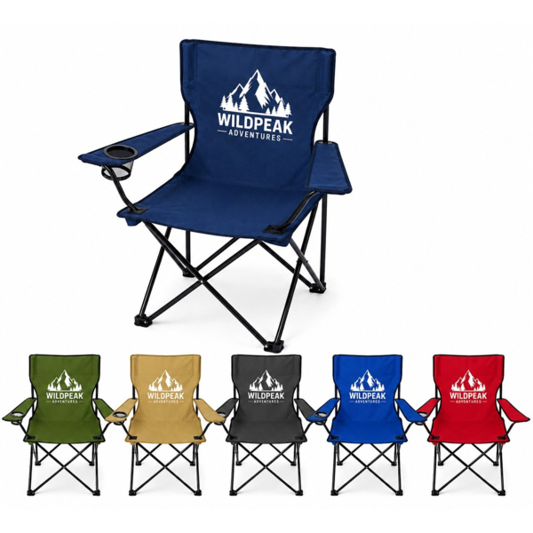 Portable Folding Camping Chair with Cup Holder Thumbnail