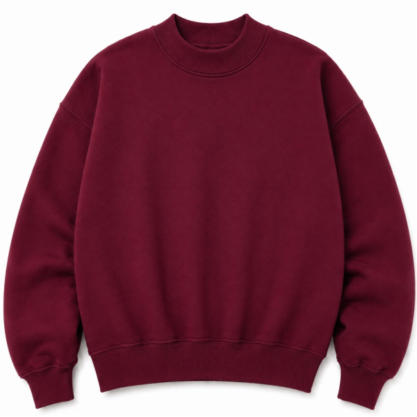 Premium Heritage Terry Varsity Patch Mock Neck Sweatshirt Thumbnail
