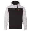 Men's Mélange Fleece Colorblocked Hooded Sweatshirt Thumbnail