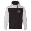 Men's Mélange Fleece Colorblocked Hooded Sweatshirt Thumbnail