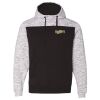 Men's Mélange Fleece Colorblocked Hooded Sweatshirt Thumbnail