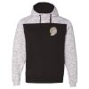 Men's Mélange Fleece Colorblocked Hooded Sweatshirt Thumbnail