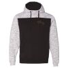 Men's Mélange Fleece Colorblocked Hooded Sweatshirt Thumbnail