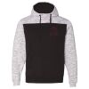 Men's Mélange Fleece Colorblocked Hooded Sweatshirt Thumbnail