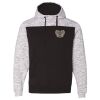 Men's Mélange Fleece Colorblocked Hooded Sweatshirt Thumbnail