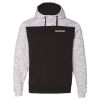 Men's Mélange Fleece Colorblocked Hooded Sweatshirt Thumbnail