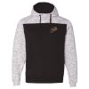 Men's Mélange Fleece Colorblocked Hooded Sweatshirt Thumbnail