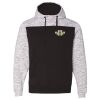 Men's Mélange Fleece Colorblocked Hooded Sweatshirt Thumbnail
