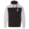 Men's Mélange Fleece Colorblocked Hooded Sweatshirt Thumbnail