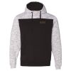 Men's Mélange Fleece Colorblocked Hooded Sweatshirt Thumbnail