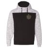 Men's Mélange Fleece Colorblocked Hooded Sweatshirt Thumbnail
