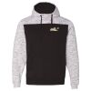 Men's Mélange Fleece Colorblocked Hooded Sweatshirt Thumbnail