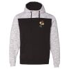 Men's Mélange Fleece Colorblocked Hooded Sweatshirt Thumbnail