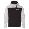 Men's Mélange Fleece Colorblocked Hooded Sweatshirt Thumbnail