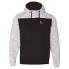 Men's Mélange Fleece Colorblocked Hooded Sweatshirt Thumbnail