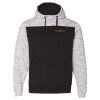 Men's Mélange Fleece Colorblocked Hooded Sweatshirt Thumbnail