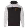 Men's Mélange Fleece Colorblocked Hooded Sweatshirt Thumbnail