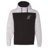 Men's Mélange Fleece Colorblocked Hooded Sweatshirt Thumbnail