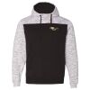 Men's Mélange Fleece Colorblocked Hooded Sweatshirt Thumbnail