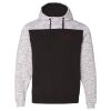 Men's Mélange Fleece Colorblocked Hooded Sweatshirt Thumbnail