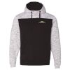 Men's Mélange Fleece Colorblocked Hooded Sweatshirt Thumbnail