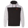Men's Mélange Fleece Colorblocked Hooded Sweatshirt Thumbnail