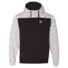 Men's Mélange Fleece Colorblocked Hooded Sweatshirt Thumbnail