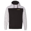 Men's Mélange Fleece Colorblocked Hooded Sweatshirt Thumbnail
