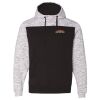 Men's Mélange Fleece Colorblocked Hooded Sweatshirt Thumbnail