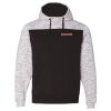 Men's Mélange Fleece Colorblocked Hooded Sweatshirt Thumbnail