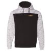 Men's Mélange Fleece Colorblocked Hooded Sweatshirt Thumbnail