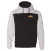 Men's Mélange Fleece Colorblocked Hooded Sweatshirt Thumbnail