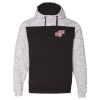 Men's Mélange Fleece Colorblocked Hooded Sweatshirt Thumbnail